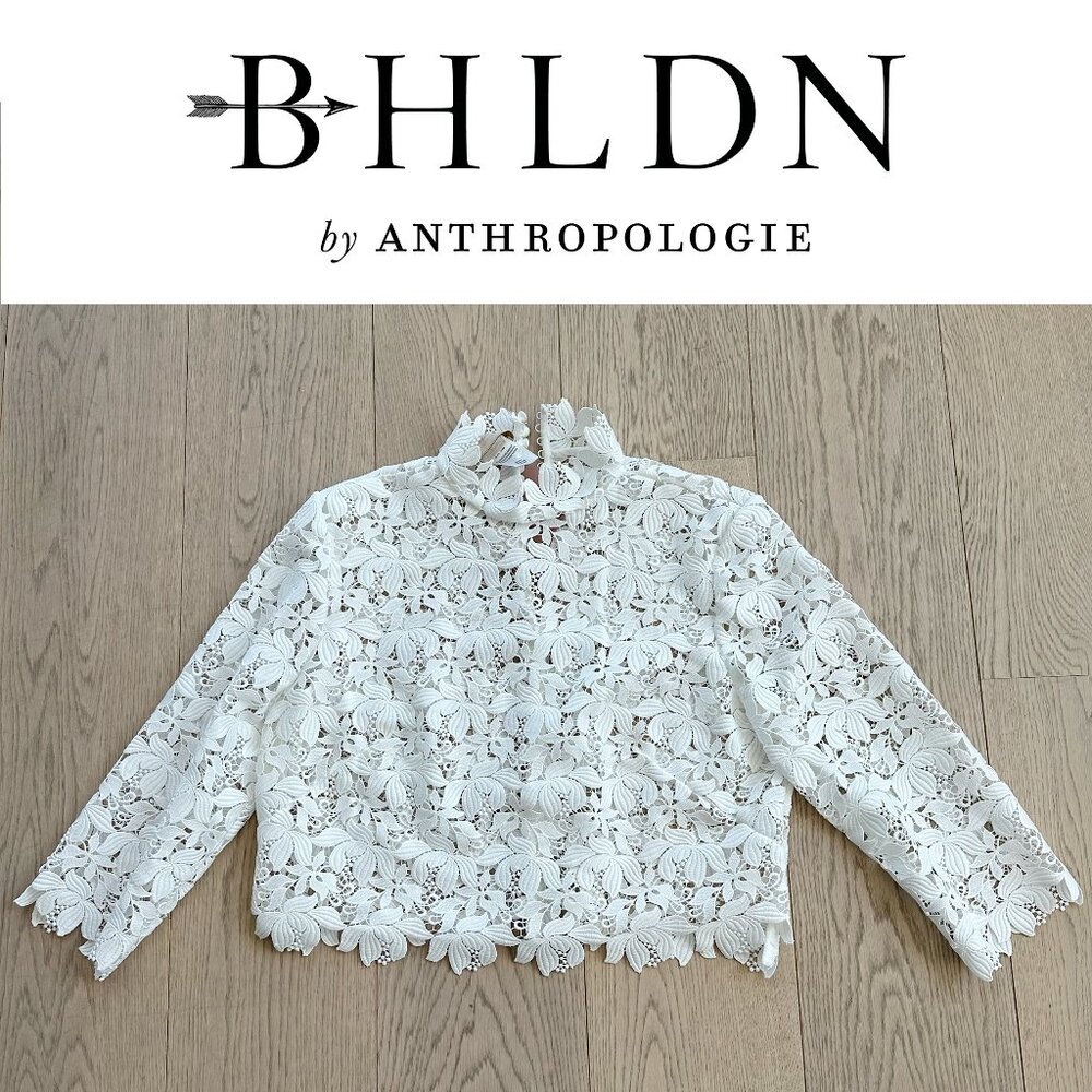 [Jenny by Jenny Yoo] Rebekka Lace Mock Neck Bridal Top